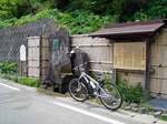 石巻の清水で喉を潤ししばし休憩